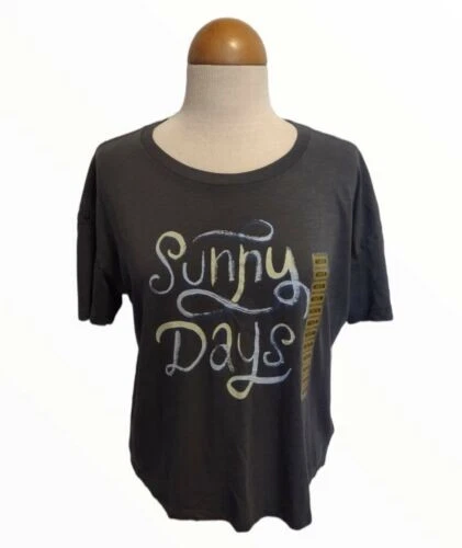 Wildfox Women's Charcoal Sunny Days Graphic Tee Small