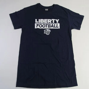 Liberty Flames Gildan Heavy Cotton Short Sleeve Shirt Men's Navy New - Picture 1 of 4
