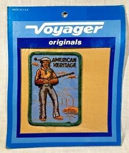 VINTAGE Voyager Emblems American Heritage Sew-On Hunting Hunter Patch 3.75" NIP - Picture 1 of 7