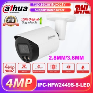 2.8/3.6MM alhua 4MP Full-color IPC-HFW2449S-S-LED Bullet Wizsense MIC IP Camera - Picture 1 of 11