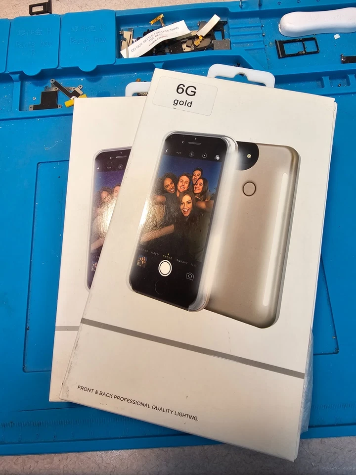 Funda para selfie dorada para iPhone 6/7/8 Foto 1 de 1