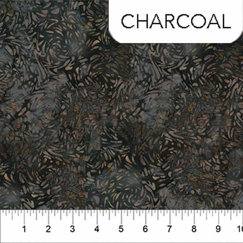 Batiks Banyan BFF's de Northcott - Textura de carbón #81600-94 Foto 1 de 1
