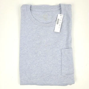 J.Crew Men's XL 'Broken-In Tee' Pocket T Shirt NWT 'Heather Hydrangea' (HHY) - Picture 1 of 8