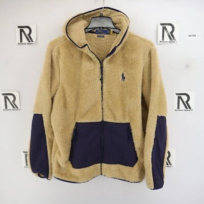 Chaqueta polar Polo Ralph Lauren Sherpa piel de oveja camping Big Pony mediana Foto 1 de 4