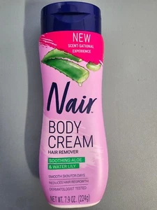 Nair Hair Remover Body Cream Soothing Aloe & Waterlilly 7.9 oz - Picture 1 of 1