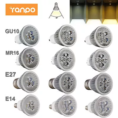 Dimmable LED Spotlight Bulbs GU10 MR16 E27 E14 9W 12W 15W 110V 220V Light Lamps - Image 1 of 4