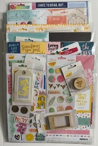 Amy Tangerine 12x12 Scrapbook Kit-On A Whim, Rise & Shine, Ready Set Go, & More - Picture 1 of 50