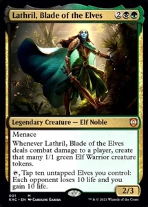 MTG - LATHRIL, BLADE OF THE ELVES - Kaldheim Commander (M) - Picture 1 of 1