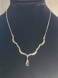 Collana goccia Sajen Sterling .925 - Foto 1 di 5