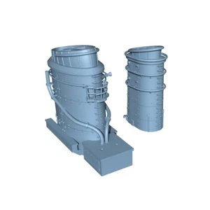 LYCG350329 1/350 Modelo Actualización Piezas Alemán Z-25 Destructor Chimenea Kit IMPRESIÓN 3D - Imagen 1 de 2