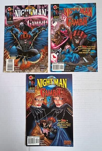 Nightman Gambit #1 - Juego completo de 3 Marvel Malibu 1996 en estado bastante bueno+ - Imagen 1 de 6