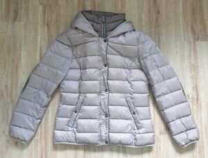 Daunen-Steppjacke Gr. 38/40 s.Oliver grau 2in1-Optik Kapuze Puffer warm Damen - Bild 1 von 8