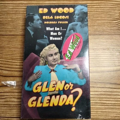VHS Glen or Glenda? 1953 Ed Wood, Bela Lugosi Delores Fuller Sealed Damaged wrap - Image 1 of 4
