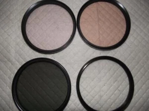 LOT OF FOUR 82MM TIFEN FILTERS, UV, SKY 1A, POLARIZER, 812 - Picture 1 of 2