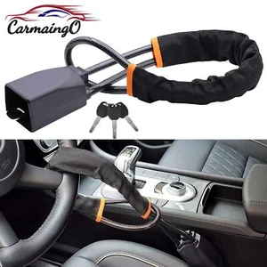 Anti-theft Steering Wheel Lock Seat Belt w/ 3 Keys Universal for Car Trucks SUV - Picture 1 of 10