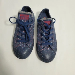 Converse All Star azul con manchas rojas/azules talla 1 110521-0475 - Imagen 1 de 8