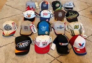 Collection Of Vintage NASCAR Hats - Most NWT 17 Total - Picture 1 of 8