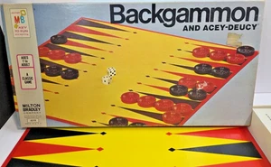 Vintage 1973, Milton Bradley Backgammon and Acey-Deucy Board Game - Picture 1 of 15