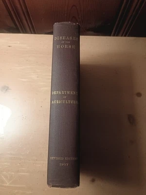 1907 Antique Horse Diseases book Veterinary Medicial Oddities Equestrian Photos Foto 1 de 4