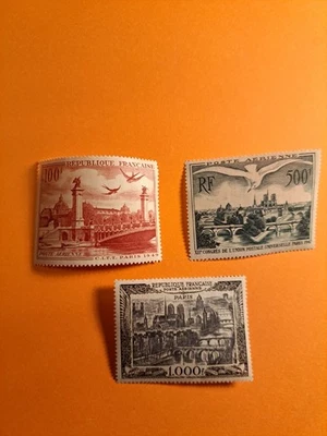 Timbres France Neufs **SERIE POSTE AERIENNE N°20/28/29 TTB COTE 234 EURO LOT 2 - Photo 1/2