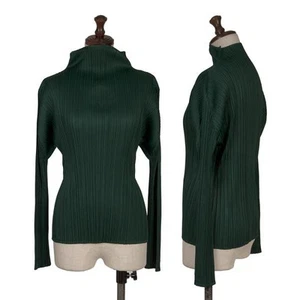 PLEATS PLEASE Pleated Turtleneck T Shirt Size 3(K-156520) - Picture 1 of 12