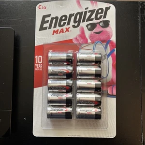 Energizer Max C batteries 10 Pack Exp. 12/2031 - Picture 1 of 3