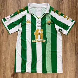 KAPPA REAL BETIS Home Football Soccer Jersey Mens Size M FINAL 2022 VS VALENCIA - Picture 1 of 12