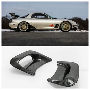 For Mazda RX7 FD3S 1993-1995 RE-Style Carbon Fiber Side Air Vents Cover Trim - Picture 1 of 10