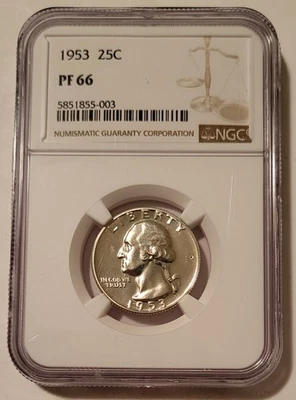 NGC 1953 Washington Quarter Proof PF66* - Image 1 of 2