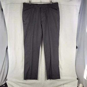 Jeff Banks Trousers Mens 34 W 29 L Grey Tailored Leg Regular Fit Office - Picture 1 of 14