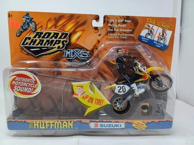 Road Champs MX Damon Huffman Racing 铃木系列 1 单击 'n' 握把 — 第 1/4 张图片