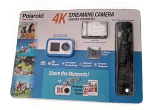 Polaroid 4k Streaming Camera Content Creator Kit 32 GB MICRO SD CARD Dual Screen - Picture 1 of 2