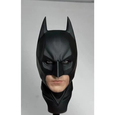Figura de acción personalizada 1/6 The Dark Knight Christian Bale Bruce Wayne cabeza esculpida Foto 1 de 4