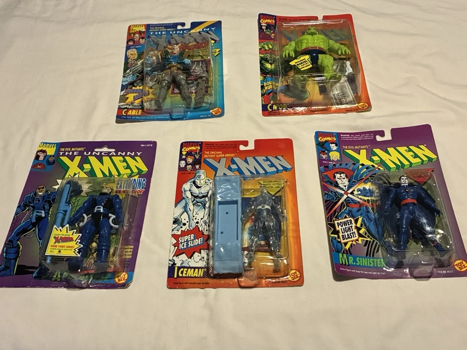 ToyBiz X-Men Marvels 90s Toybiz Set of 5 Brand New Figure Lot - Image 1 of 2