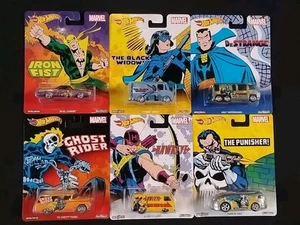 Hot Wheels 2016 Pop Culture "Marvel Comics" Full Complete Set of 6 - Picture 1 of 6