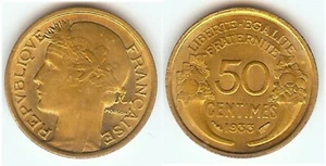 France - Morlon - 50 Centime 1933 Ch. UNC - Cert: 3629 - Picture 1 of 3