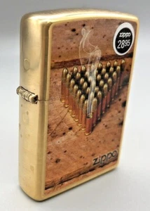 Zippo Smoking Bullet Lighter Never Opened 2014 Brass - Picture 1 of 5