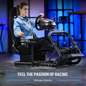 Dardoo Sim Racing Cockpit with Seat Fit Logitech G920 G29 GPRO Thrustmaster Xbox - Picture 1 of 51