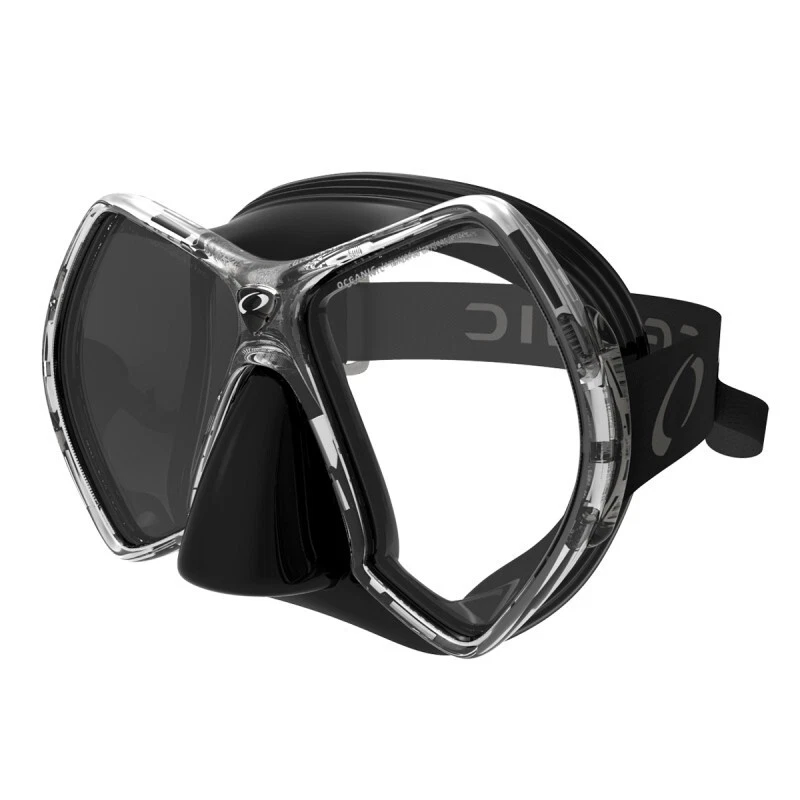 Oceanic Cyanea Dive Mask - Black/Titanium - Comfort Strap - Scuba and Snorkel - Image 1 of 1