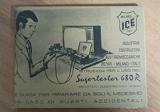 Manuale di istruzioni tester supertester ICE 680R originale 5^ serie come nuovo
