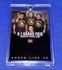 K-1 Kickboxing 2001 Trading Card MIRKO CRO COP TEAM RARE UFC MMA Topps PRIDE