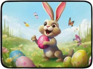 Estera de secado de platos de conejito de Pascua - 18" x 24" alfombrilla de microfibra secado absorbente... - Imagen 1 de 1