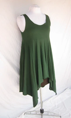Vestido Romeo Gigli elástico verde algodón de colección Italia L no icónico pero divertido Foto 1 de 4