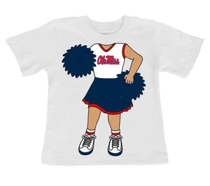 Mississippi Ole Miss Rebels Heads Up! Cheerleader Infant/Toddler T-Shirt - Picture 1 of 1