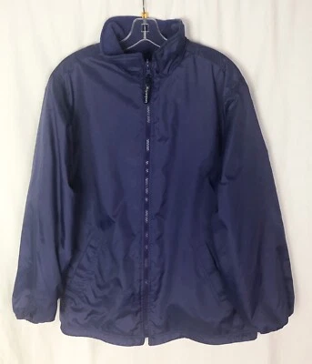 London Fog 双面蓝色抓绒夹克-男孩尺寸 L (14/16) — 第 1/4 张图片