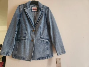 Levi's denim blazer light denim Blue Sz M BNWT - Picture 1 of 9