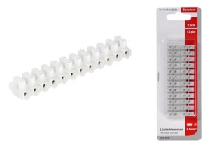 Vivanco® Lüsterklemmen Listerklemmen Verbindungsklemmen bis 2,5mm² 12polig [2er] - Bild 1 von 3