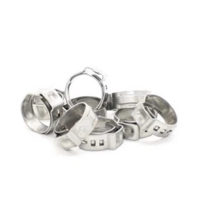 Progeral 12,3 mm Edelstahl Einzelohr Ötiker Klemmen 25 Stück - Bild 1 von 2