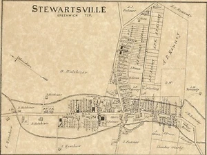 Stewartsville Finesville Lopatcong NJ 1874 Maps with Homeowners Names Shown - Picture 1 of 4