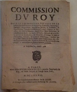 DROIT.Document Of The 17ème On The Abuse Of The Justice Dans Le Limousin. - Bild 1 von 3